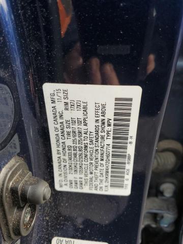 2HKRM4H72GH607714 - 2016 HONDA CR-V EXL BLUE photo 13