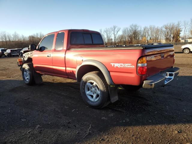 5TEWN72N01Z726049 - 2001 TOYOTA TACOMA XTRACAB წითელი ფოტო 2