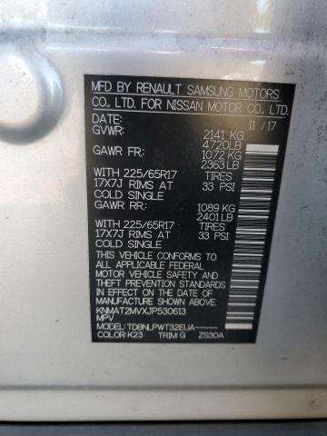 KNMAT2MVXJP530613 - 2018 NISSAN ROGUE S Silber Foto 13