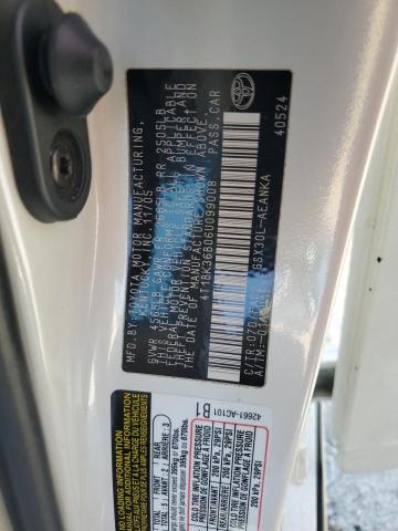 4T1BK36B06U099008 - 2006 TOYOTA AVALON XL 白色 照片 12