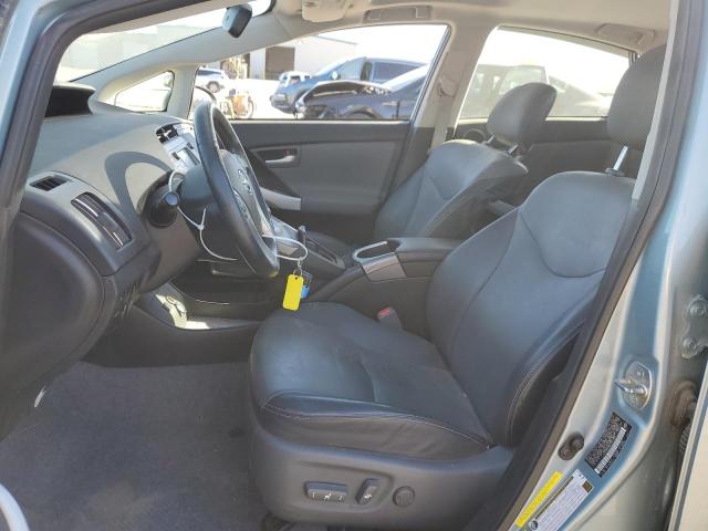 JTDKN3DU5E1827955 - 2014 TOYOTA PRIUS TURQUOISE photo 7