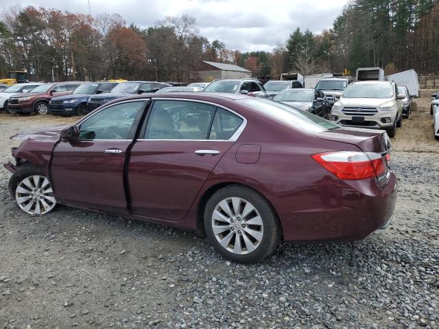 1HGCR2F84FA101638 - 2015 HONDA ACCORD EXL MAROON photo 2