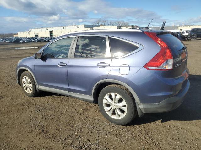 5J6RM3H77CL002632 - 2012 HONDA CR-V EXL BLUE photo 2