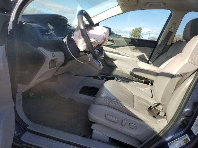 5J6RM3H77CL002632 - 2012 HONDA CR-V EXL BLUE photo 7