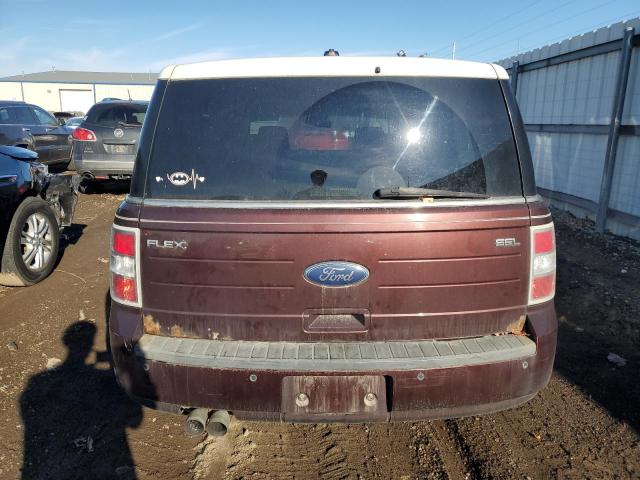 2FMGK5CC2ABA50633 - 2010 FORD FLEX SEL BURGUNDY photo 6