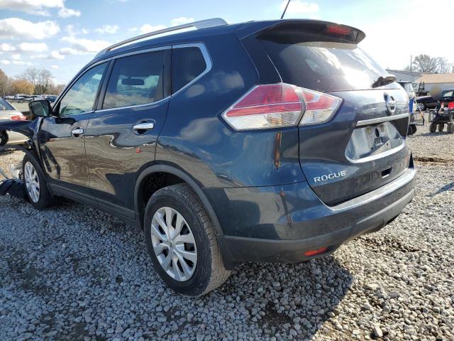 KNMAT2MV7GP656842 - 2016 NISSAN ROGUE S BLUE photo 2