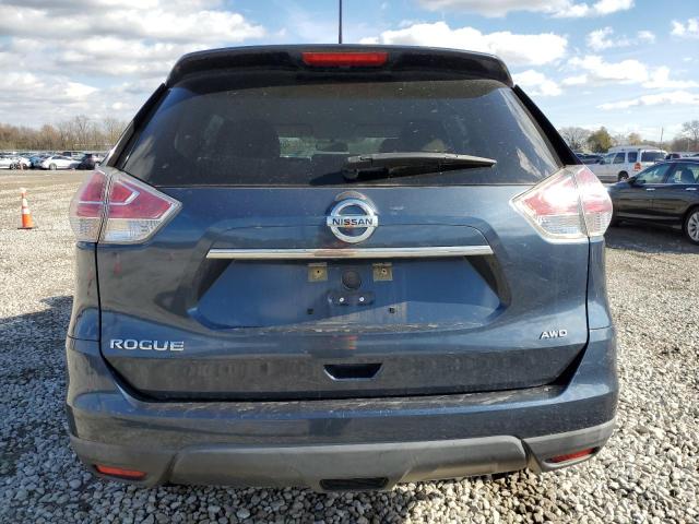 KNMAT2MV7GP656842 - 2016 NISSAN ROGUE S BLUE photo 6