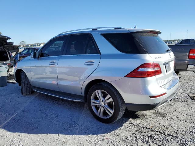 4JGDA5HB6CA091061 - 2012 MERCEDES-BENZ ML 350 4MATIC SILVER photo 2