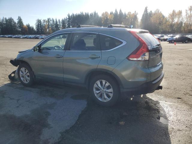 JHLRM4H71CC000342 - 2012 HONDA CR-V EXL GREEN photo 2