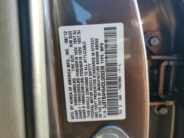 5J8TB4H54DL009336 - 2013 ACURA RDX TECHNOLOGY GRAY photo 13