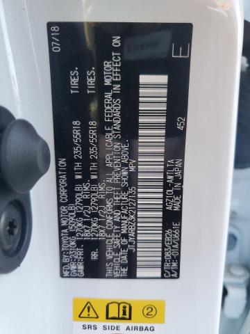 JTJYARBZ3K2127135 - 2019 LEXUS NX 300 BASE Blanc photo 14