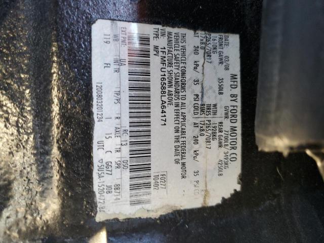 1FMFU16588LA64171 - 2008 FORD EXPEDITION XLT BLACK photo 13