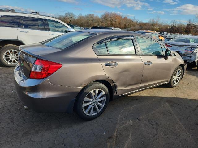 2HGFB2F92CH552459 - 2012 HONDA CIVIC EXL ყავისფერი ფოტო 3