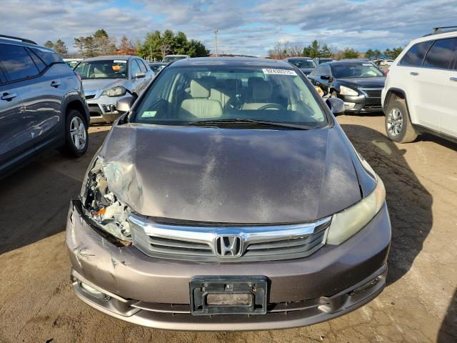 2HGFB2F92CH552459 - 2012 HONDA CIVIC EXL ყავისფერი ფოტო 5