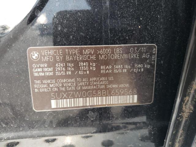 5UXZW0C58BL659568 - 2011 BMW X5 XDRIVE35D CHARCOAL photo 13