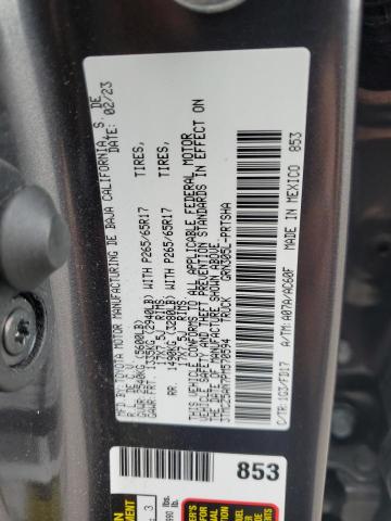 3TMCZ5AN7PM570594 - 2023 TOYOTA TACOMA DOUBLE CAB 灰色 照片 12