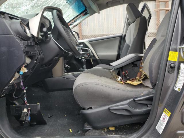 2T3WFREV4EW113308 - 2014 TOYOTA RAV4 XLE GRAY photo 7