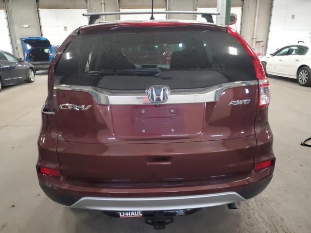 5J6RM4H54GL020676 - 2016 HONDA CR-V EX MAROON photo 6