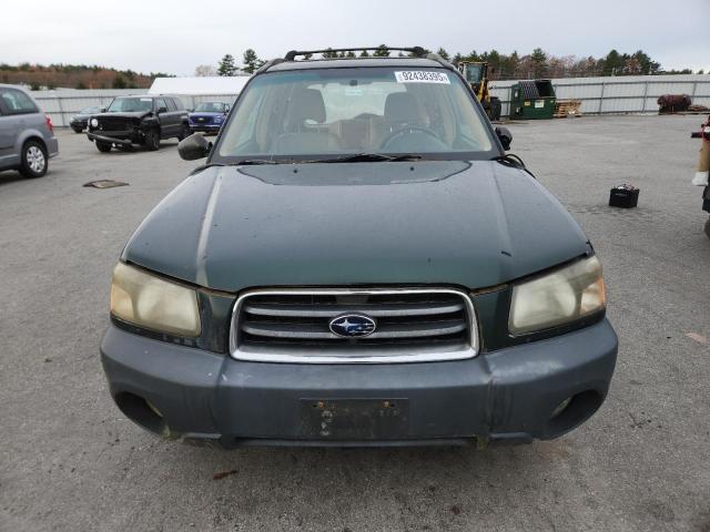 JF1SG63693G710961 - 2003 SUBARU FORESTER 2.5X GREEN photo 5