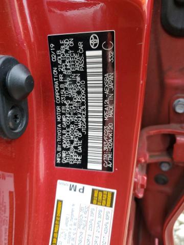 JTDS4RCE3LJ009010 - 2020 TOYOTA COROLLA SE RED photo 12