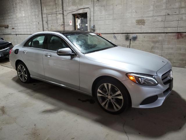 55SWF4KB2GU176816 - 2016 MERCEDES-BENZ C 300 4MATIC SILVER photo 4