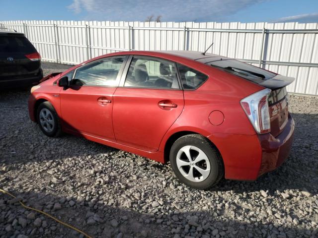 JTDKN3DUXC1521296 - 2012 TOYOTA PRIUS RED photo 2