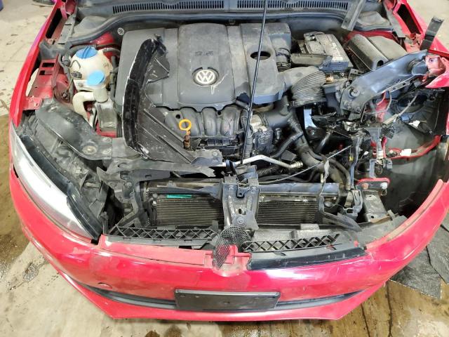 3VWDP7AJXCM397065 - 2012 VOLKSWAGEN JETTA SE RED photo 11