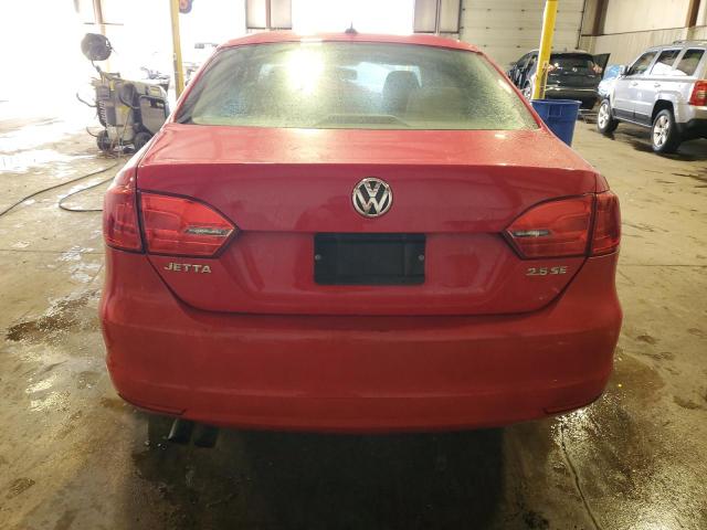 3VWDP7AJXCM397065 - 2012 VOLKSWAGEN JETTA SE RED photo 6