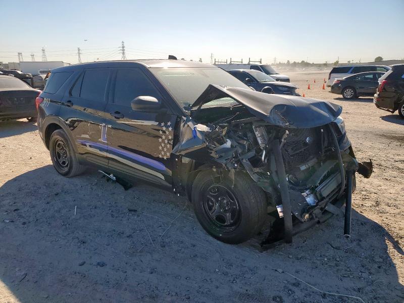 1FM5K8AB2RGA27490 - 2024 FORD EXPLORER POLICE INTERCEPTOR Чорний фото 4