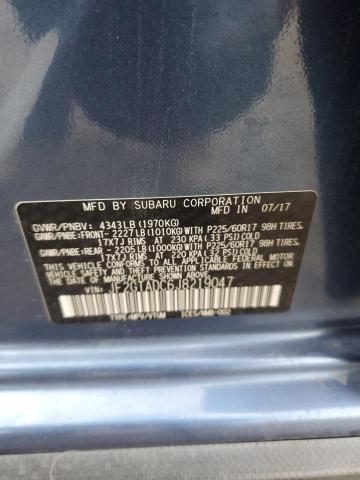 JF2GTADC6J8219047 - 2018 SUBARU CROSSTREK PREMIUM Կապույտ լուսանկար 13