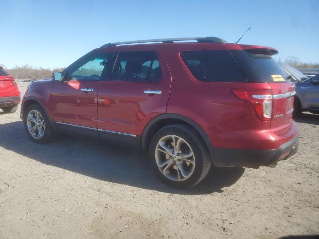 1FM5K8F82FGB29834 - 2015 FORD EXPLORER LIMITED RED photo 2