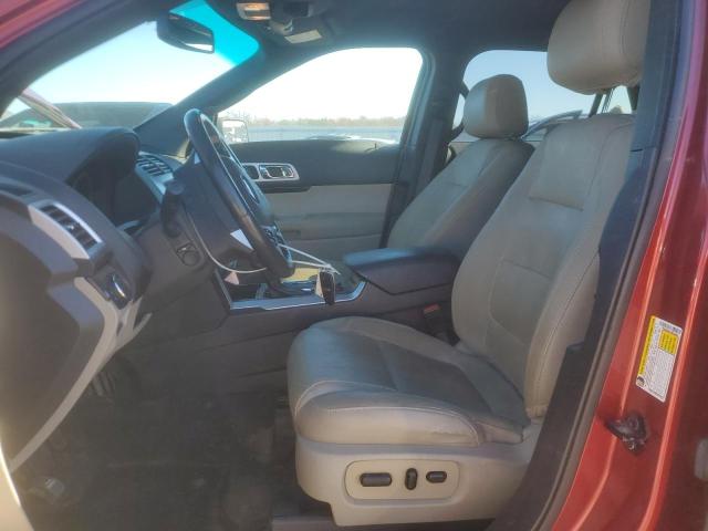 1FM5K8F82FGB29834 - 2015 FORD EXPLORER LIMITED RED photo 7