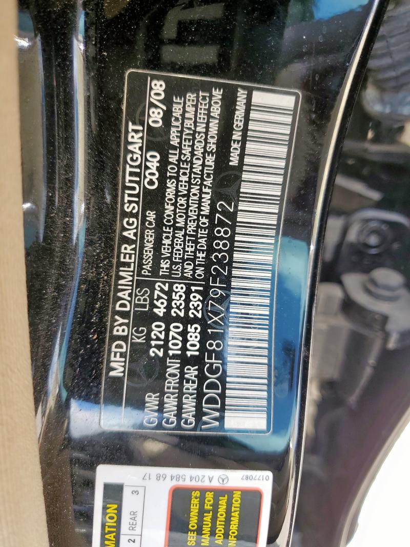 WDDGF81X79F238872 - 2009 MERCEDES-BENZ C 300 4MATIC BLACK photo 12