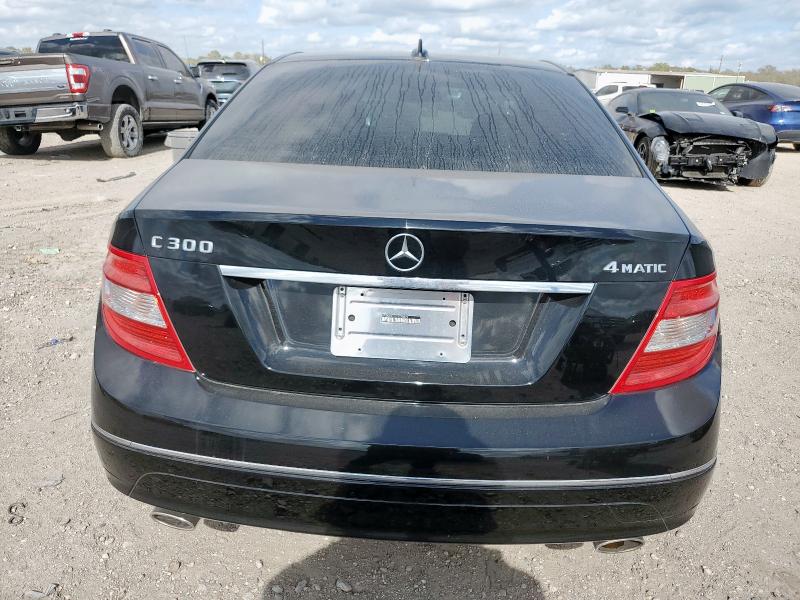WDDGF81X79F238872 - 2009 MERCEDES-BENZ C 300 4MATIC BLACK photo 6