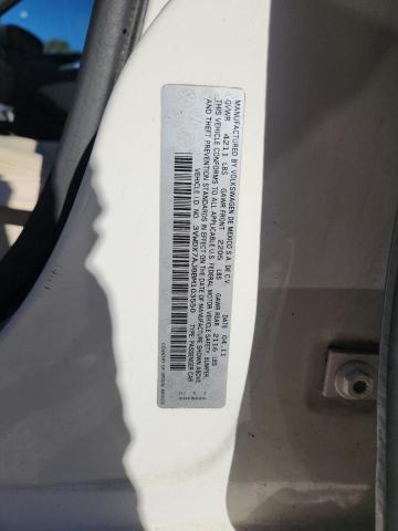 3VWDX7AJ8BM103550 - 2011 VOLKSWAGEN JETTA SE WHITE photo 12