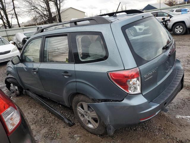 JF2SHABC3BH706075 - 2011 SUBARU FORESTER 2.5X Turkuaz foto 2