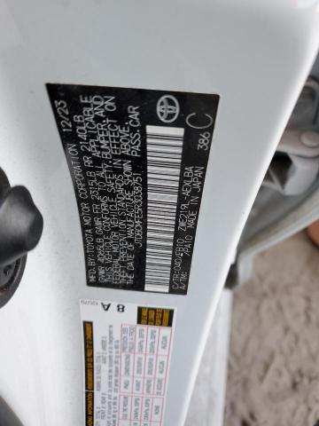 JTDBCMFE5R3038751 - 2024 TOYOTA COROLLA LE WHITE photo 12