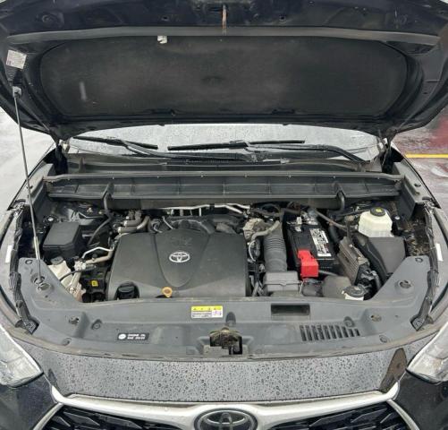 5TDHZRBHXMS539180 - 2021 TOYOTA HIGHLANDER XLE BLACK photo 7