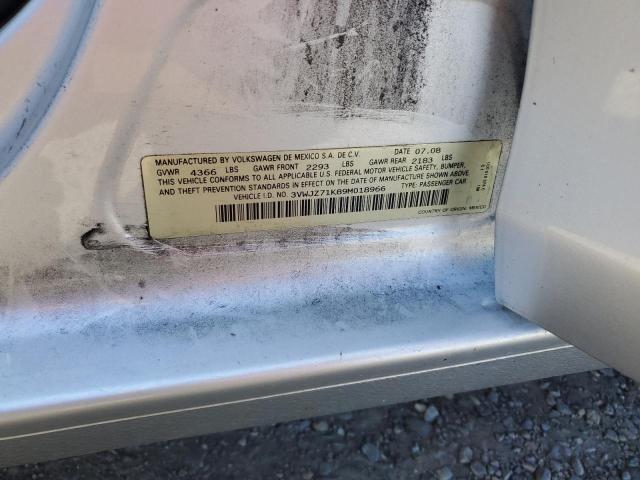3VWJZ71K89M018966 - 2009 VOLKSWAGEN JETTA S SILVER photo 12