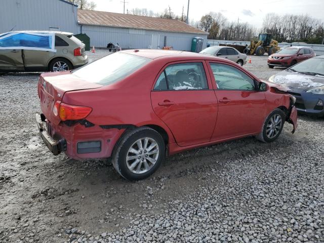 2T1BU4EE6AC311285 - 2010 TOYOTA COROLLA BASE RED photo 3