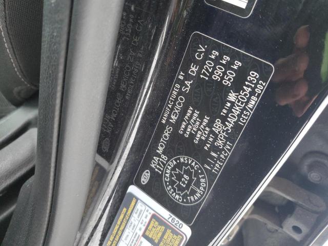 3KPF54AD4KE054139 - 2019 KIA FORTE EX Noir photo 12