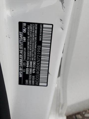 WDDSJ4GB0KN721998 - 2019 MERCEDES-BENZ CLA 250 4MATIC WHITE photo 13