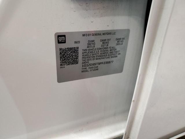 1G1ZD5ST5PF235977 - 2023 CHEVROLET MALIBU LT თეთრი ფოტო 13