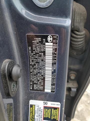 5YFBURHE0JP810687 - 2018 TOYOTA COROLLA L GRAY photo 12