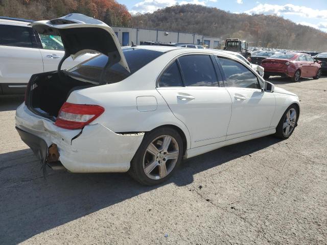 WDDGF8BB8AF451370 - 2010 MERCEDES-BENZ C 300 4MATIC WHITE photo 3