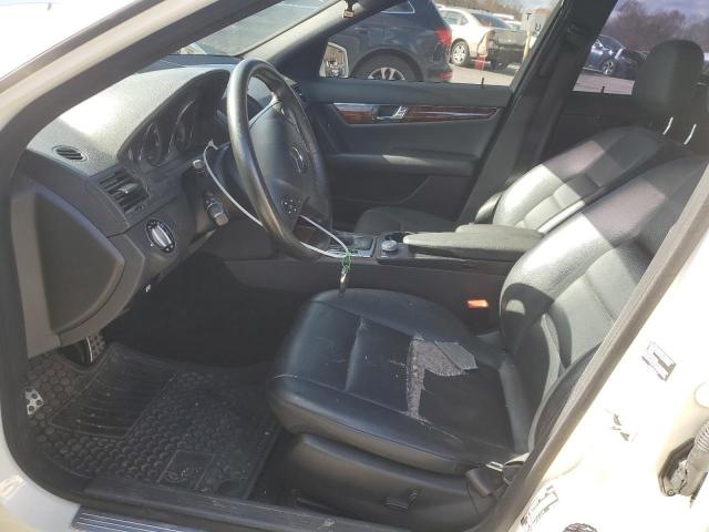 WDDGF8BB8AF451370 - 2010 MERCEDES-BENZ C 300 4MATIC WHITE photo 7