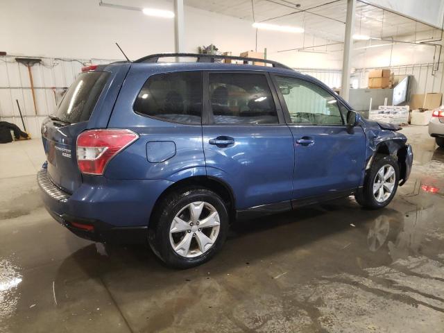 JF2SJAEC1EH552566 - 2014 SUBARU FORESTER 2.5I PREMIUM BLUE photo 3