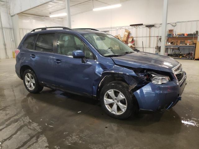 JF2SJAEC1EH552566 - 2014 SUBARU FORESTER 2.5I PREMIUM BLUE photo 4
