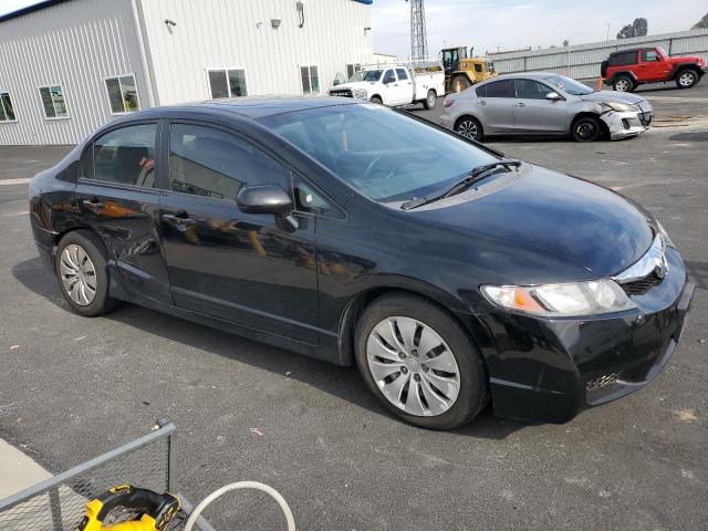 2HGFA16999H528391 - 2009 HONDA CIVIC EXL BLACK photo 4