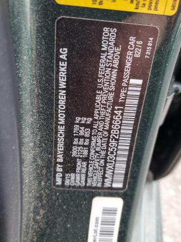 WMWXU3C59F2B66641 - 2015 MINI COOPER S GREEN photo 12